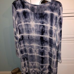 Blue Tie Dye Dress